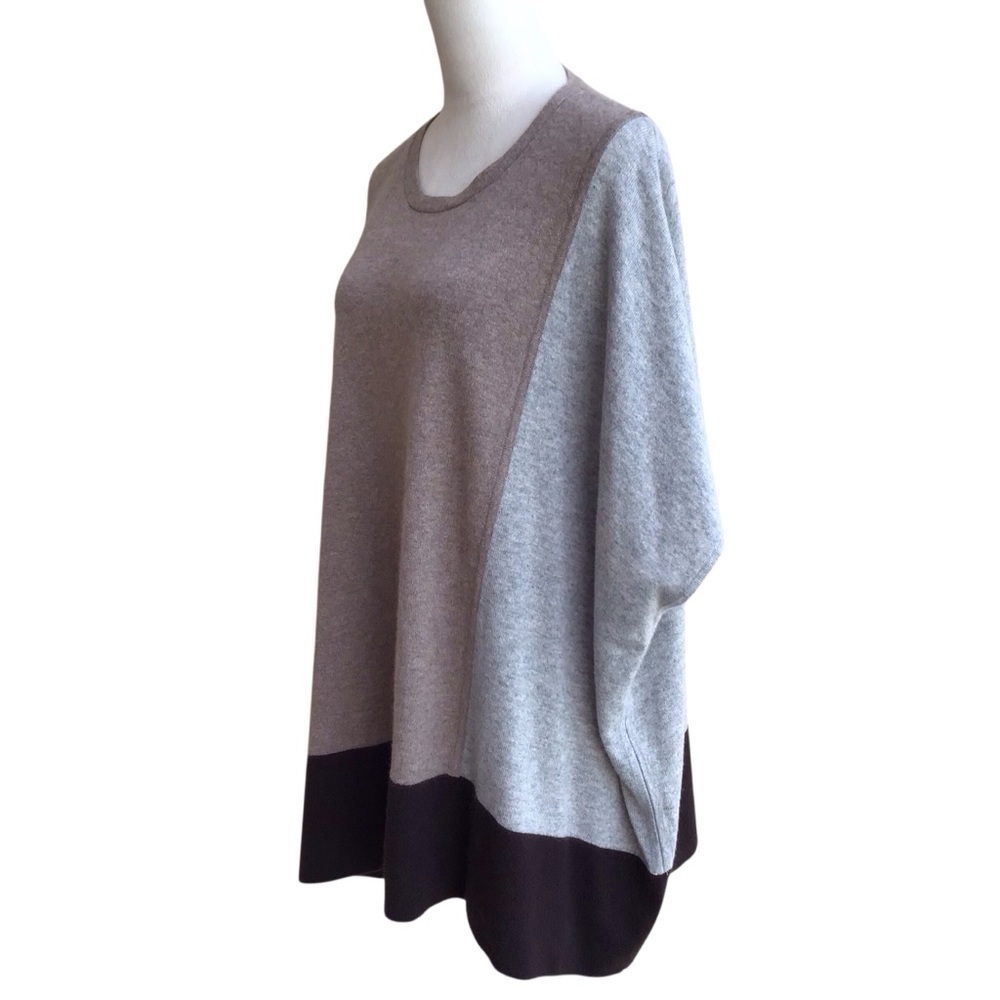 Magaschoni Oversized Cashmere Colorblock Sweater